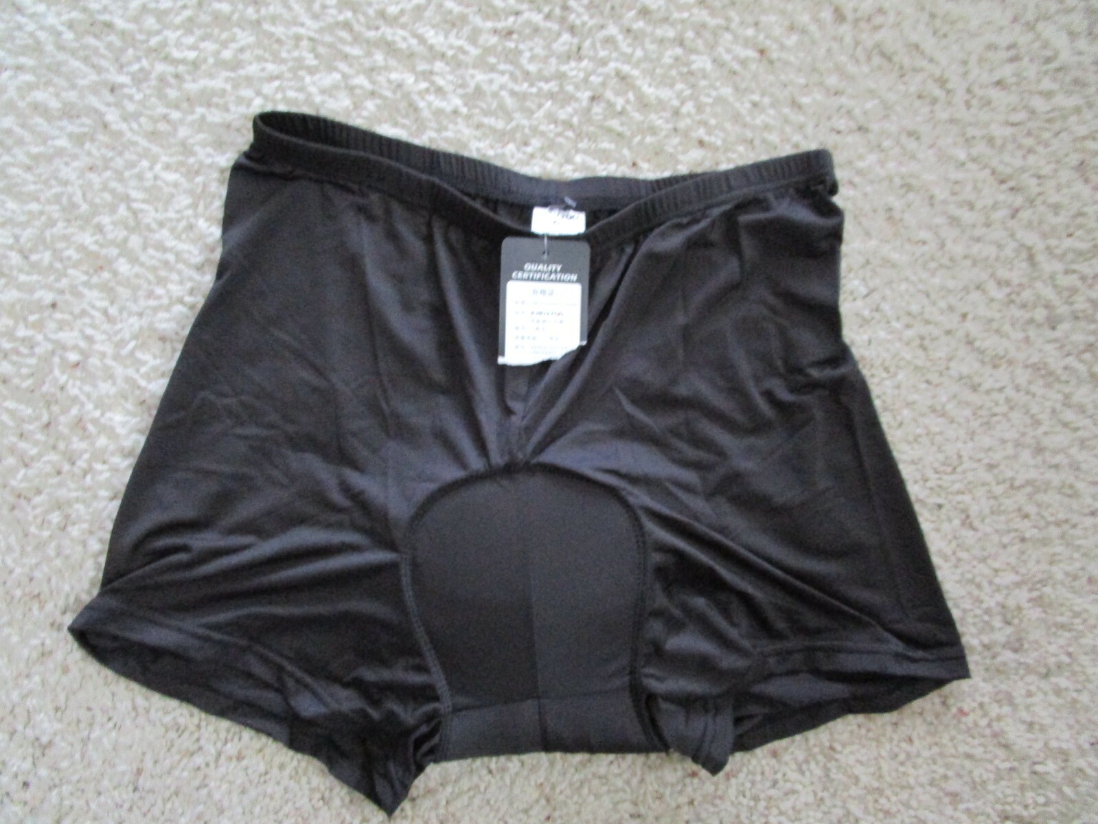 Unisex ME TOO Cycling Padded Boxer Shorts NEW Underwear Black Poly Spandex  XL