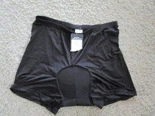 Unisex ME TOO Cycling Padded Boxer Shorts NEW Underwear Black Poly Spandex  XL