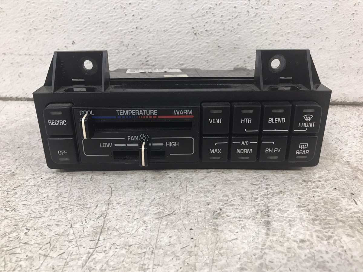 YM-A071 GMビューイック パーク アベニューエアコンコントロールスイッチ 1995-1996 Buick Park Avenue HVAC Control Panel Heater AC