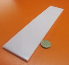 Hdpe White Bar 3/16" (.188") Thick x 2.50" Wide x 12" Long, 12 Pcs, 12 Ft Total