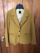 Women's Slim Fit Blazer Outerwear Lapel Two Buttons Vintage Business Work Spring