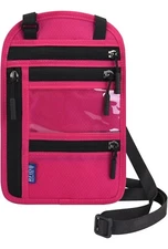 Anti-Theft RFID Blocking Passport Holder Neck Stash Travel Hidden Wallet Pouch