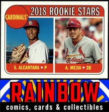 2018 Topps Heritage #14 Alex Mejia / Sandy Alcantara RC