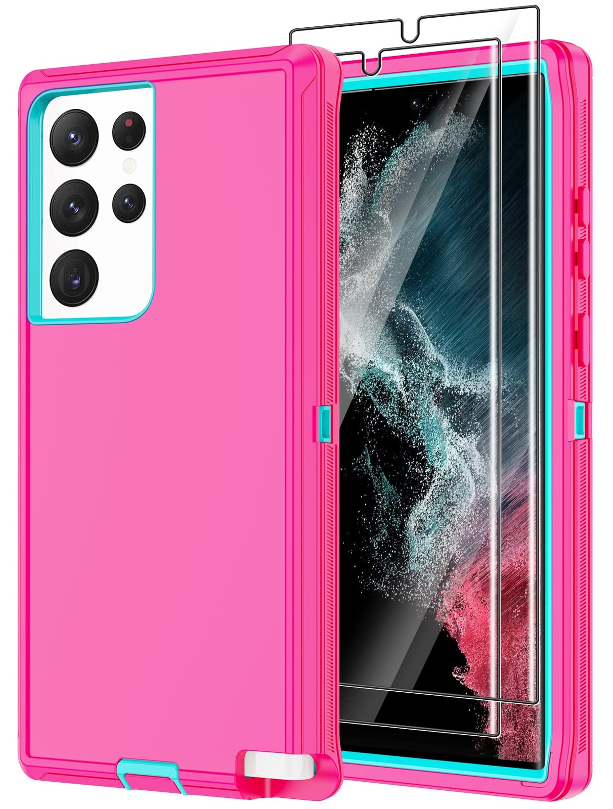 for Samsung Galaxy S22 Ultra Case with 2 Screen Protector, Full Body Heavy Du...