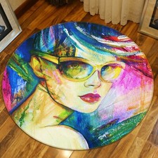 3D Colorful Sunglasses NAO6247 Game Rug Mat Elegant Photo Carpet Mat Fay