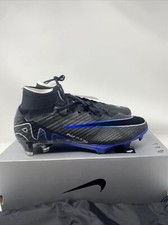 Nike Zoom Superfly 9 Elite FG Black Chrome Hyper Royal DJ4977-040 Men Size 8 New