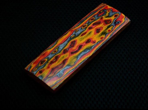 Cuchillo de madera 3D mango escamas mango de madera espacios en blanco cuchillo mango material madera artesanal - Imagen 7 de 8