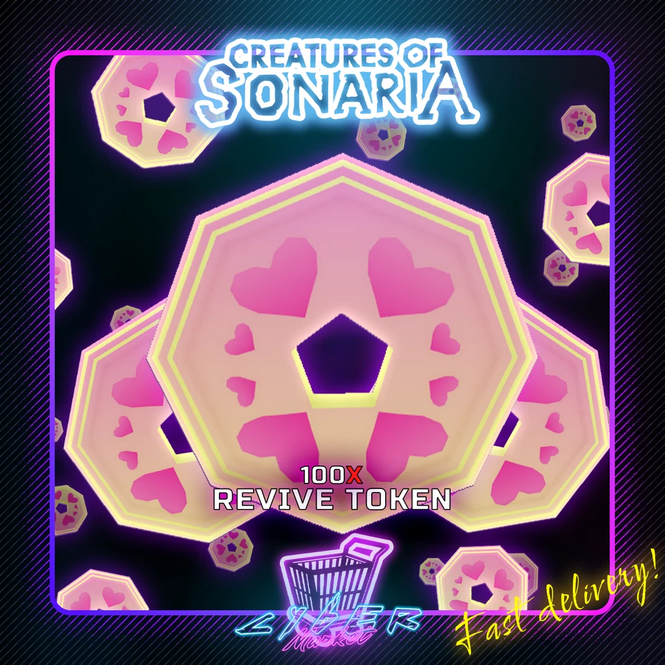 100 Revive Tokens | Roblox | Creatures Of Sonaria | COS | Fast Delivery