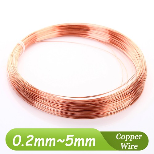 Copper Wire Round Solid Bare Uncoated 0.2mm 0.3mm 0.5mm 0.8mm 1mm 2mm