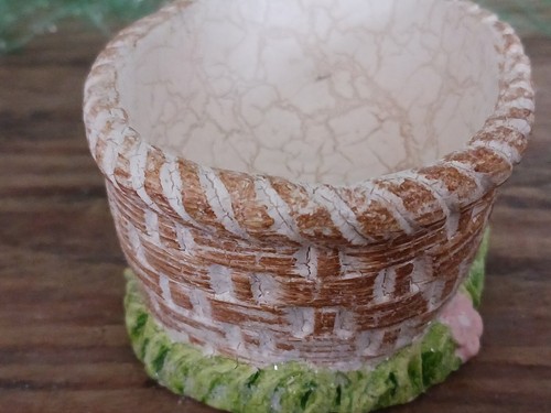 Primitive Antique Style Country Farm Easter Basket, Cute Candy Dish Decoration - Picture 3 of 11