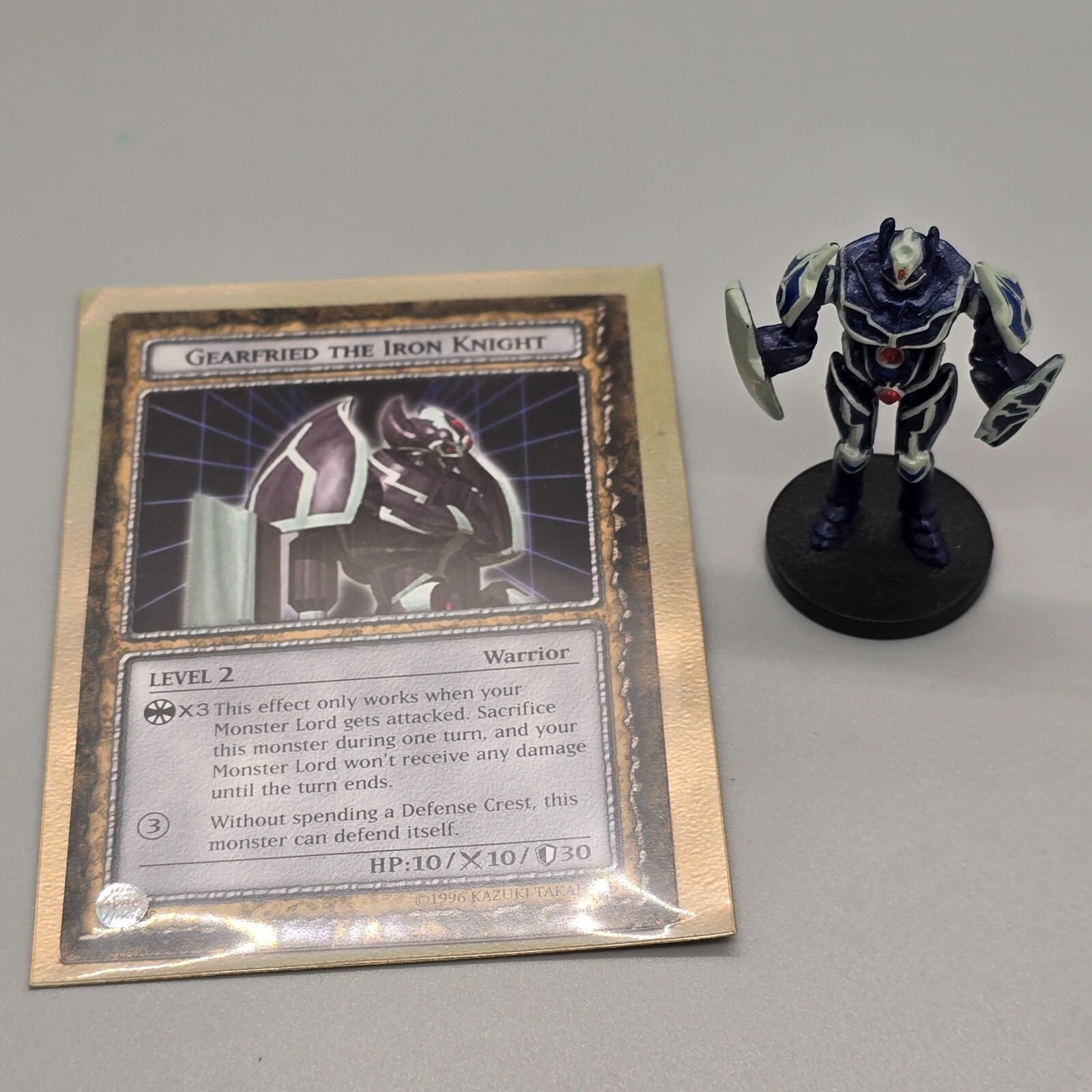 Yugioh Gearfried The Iron Knight ST-06 Dungeon Dice Monsters DDM Figure and Card