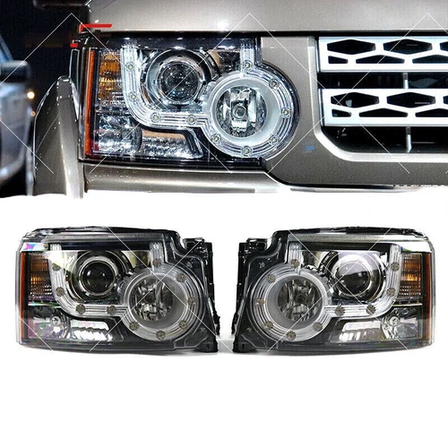 Front Headlight Assemblies Kit For Land Rover Discovery 4 LR4 2010-2013 2PC