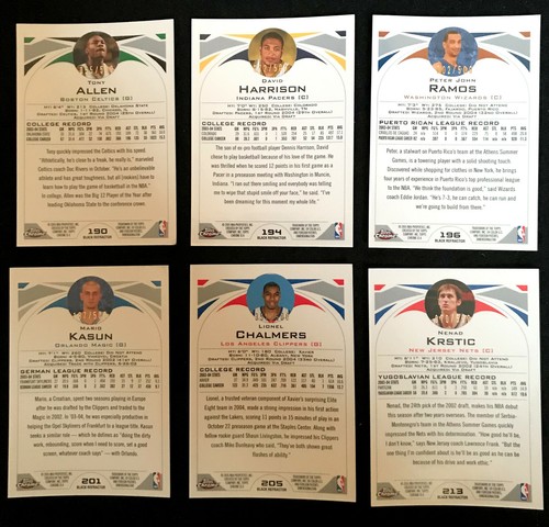 21 Card 2004-05 Topps Chrome Black Refractor Lot BV$300+ Battier West #'d/500 - Picture 6 of 6