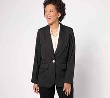 Belle by Kim Gravel Rhinestone Dreams Blazer Black Size Medium M A624272