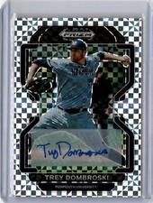 2022 Prizm Draft Picks Power Plaid Trey Dombroski Auto 1/17 (B71) Astros