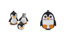 2.0 16gb 32gb 64gb 128gb Penguin Black and White Animal USB Flash Thumb Drive
