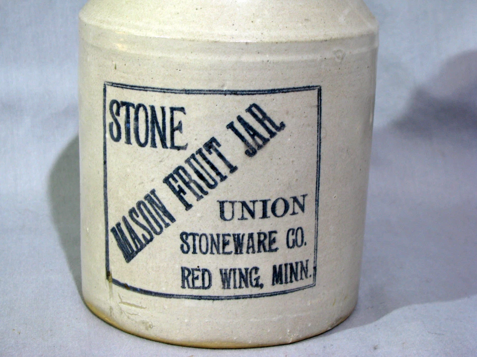 Antique RED WING STONEWARE FRUIT JAR 1899 - Image 2 of 4