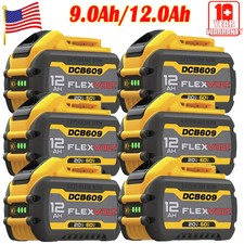 6Pack 12.0Ah For DEWALT FLEXVOLT DCB609 20V/60V MAX Lithium-lon Battery DCB606-2
