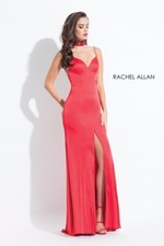 Authentic Rachel Allan 6033 Dress--Color: Red --Size: 6 -Prom Dress