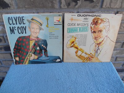 LOT OF 2 CLYDE MCCOY 12'' LP RECORD ALBUMS JAZZ SUGAR BLUES, GOLDEN ERA SUGAR 
