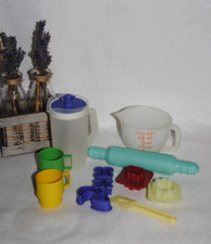 🌟TUPPERWARE Jouet Dinette Enfant Kit Patisserie Pichet Rouleau  Vintage TTBE