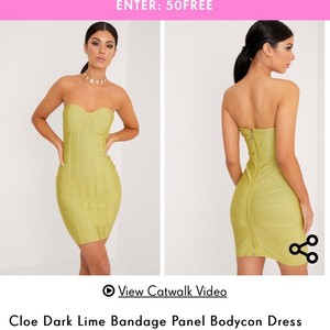 pretty little thing green dress