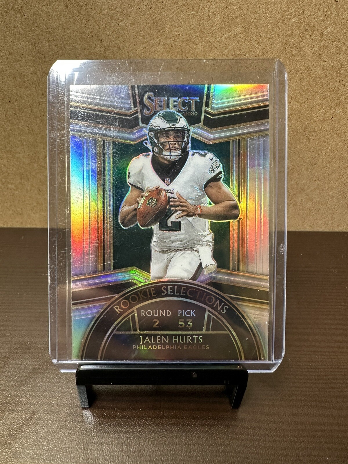 2020 JALEN HURTS #RS-19 SILVER HOLO SELECT ROOKIE SELECTIONS RC EAGLES SSP SP