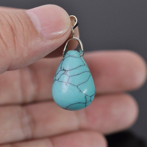 Lote de 2 colgantes de dijes de piedras preciosas naturales para fabricación de collares de joyería - Imagen 24 de 49