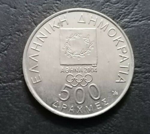 MONEDA GRIEGA 2000 500 DRACHMAI Juegos Olímpicos UNC - Imagen 2 de 2