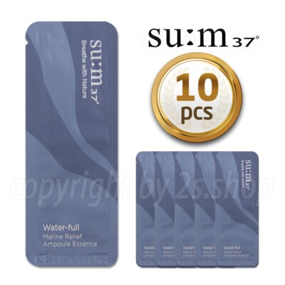 SU:M37 Water-Full Marine Relief Ampoule Essence 1ml x 10pcs SUM37