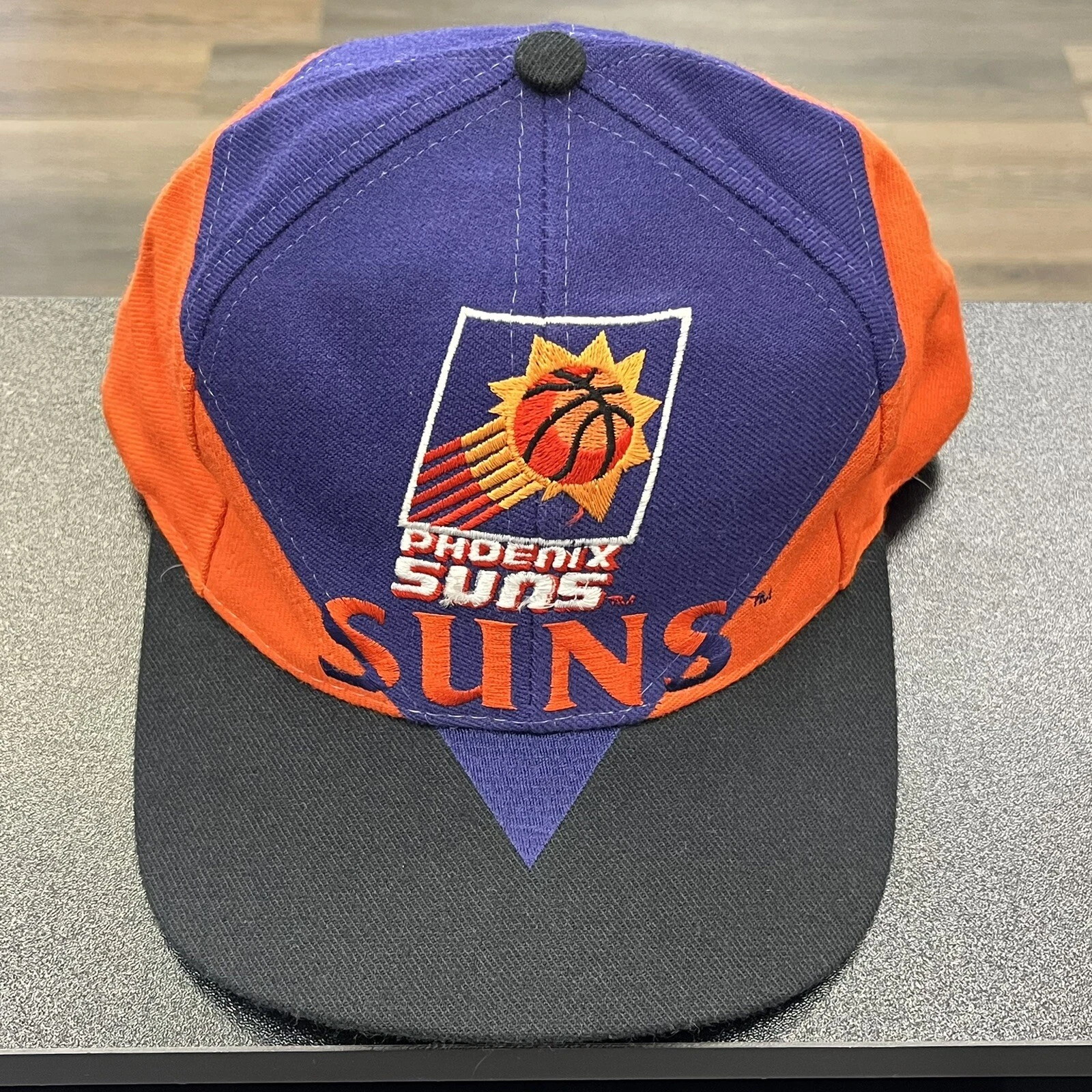 Vintage Phoenix Suns Big Diamond NBA TEI 15% Wool Snapback Hat