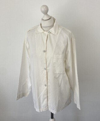 Toast geknöpftes Blusentop kunstvoll Lagenlook Oversize Gr. 12 UK Damen Shirt ''