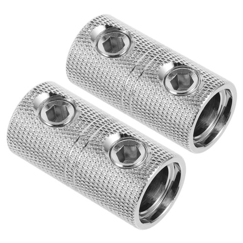 Brass 1/0 Gauge Audio Butt Connectors for Wiring Extensions 2 Pcs