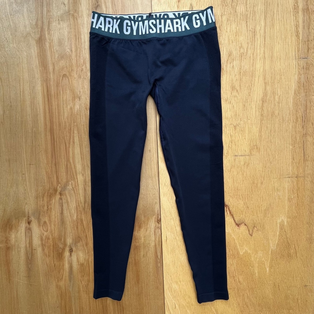 Navy Blue Gymshark Flex Blue Vanilla Beige Flex High Waisted