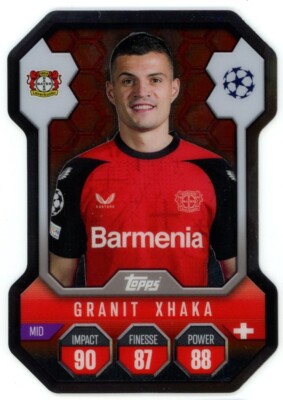 Match Attax CL 24/25 Champions League 2024/2025 SH9 Granit Xhaka Chrome Shield