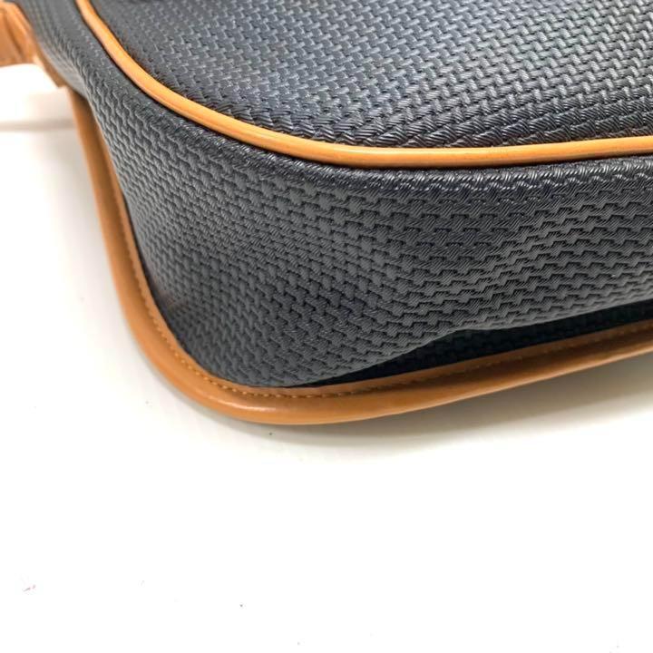 Borsa a tracolla Yves Saint Laurent marrone pelle PVC oro ferramenta super rara