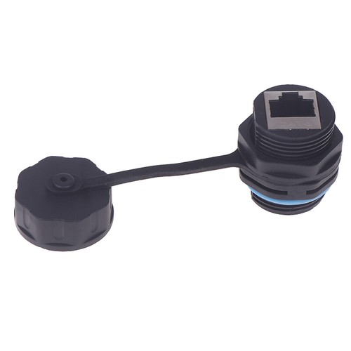 RJ45 Network Waterproof Connector IP68 Shielded Cat6A Gigabit Network Joint - Photo 3/12