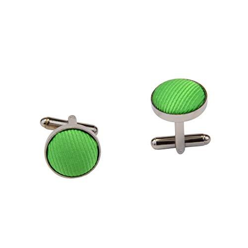 GUSLESON Solid Color Necktie, Pocket Square And Cufflinks Set For Men - Gift Box Included