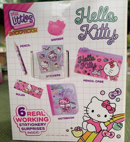 Real Littles Mini Backpack Hello Kitty With 6 Stationary Surprises NEW - Picture 3 of 3