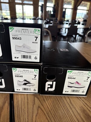 NEW FJ FootJoy DryJoy Premier Women's Size 7M Spiked Golf Shoes