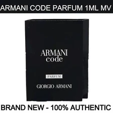 New Giorgio Armani Code Parfum for Men: 0.04 oz/1ml Vial