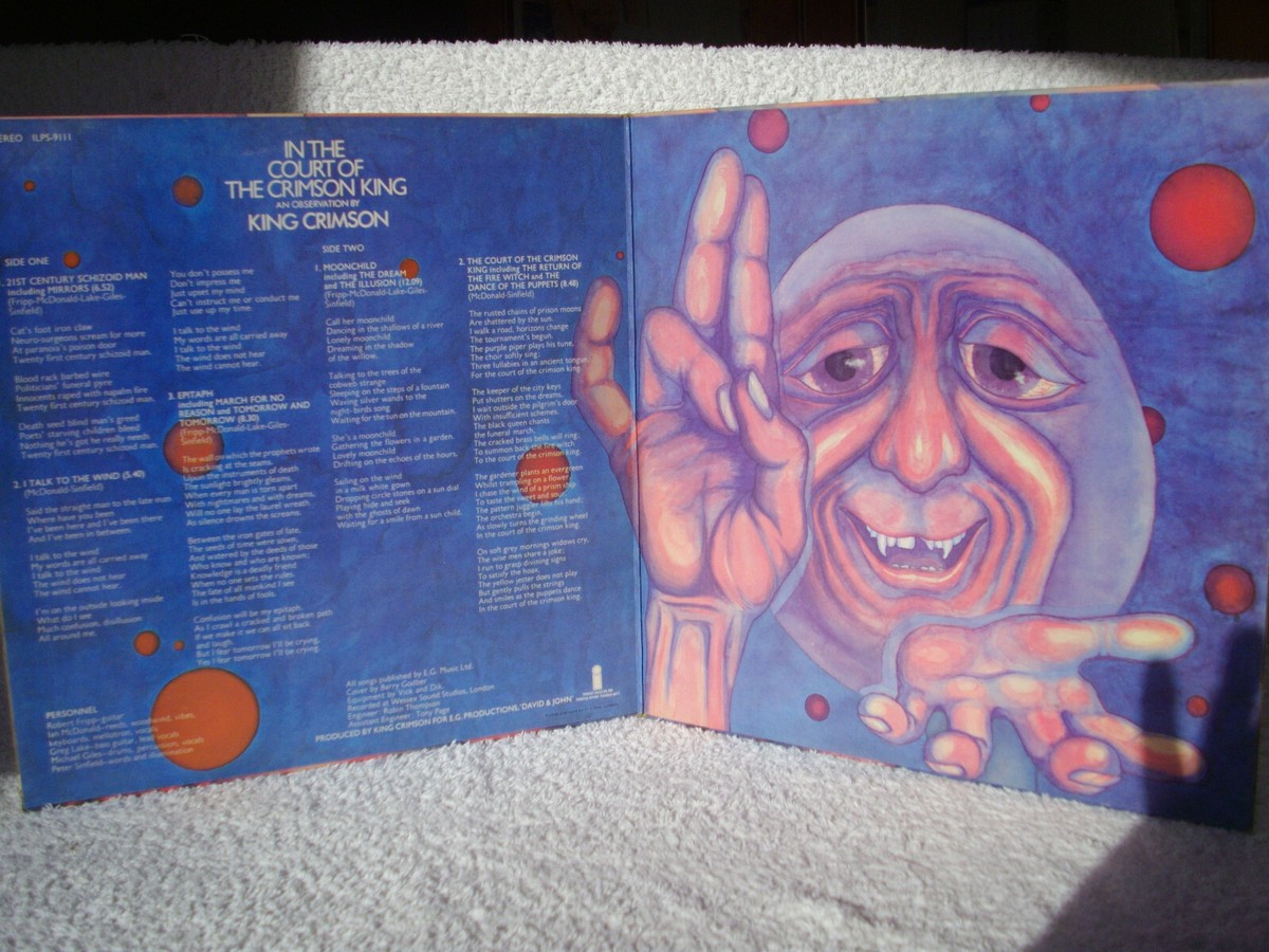 King Crimson ‎– In The Court Of The Crimson King ,ILPS 9111, A2/B2