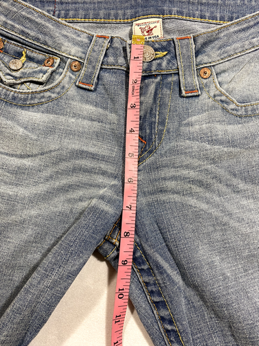 Pantalones de mezclilla True Religion talla 29 ajustados corte bota World Tour Sect. Becky - Imagen 14 de 17