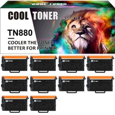 10PK Toner Compatible with Brother TN880 MFC-L6700DW HL L6250DW L6400DW L6200DW