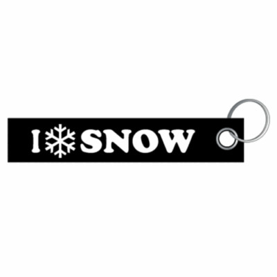 I LOVE SNOW Wintersport Snowboard Schlüsselanhänger Schlüsselband Lanyard 3x16cm