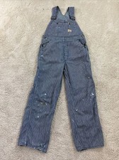 Vintage JC Penny Pay Day Union Made Striped Denim Bib Overalls 50 s 60 s 34x28