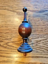 Herschede Grandfather Clock Wood Topper Original Antique Authentic