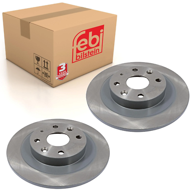  Pair of Rear Brake Disc Fits Mazda OE BB4C26251C Febi 108493