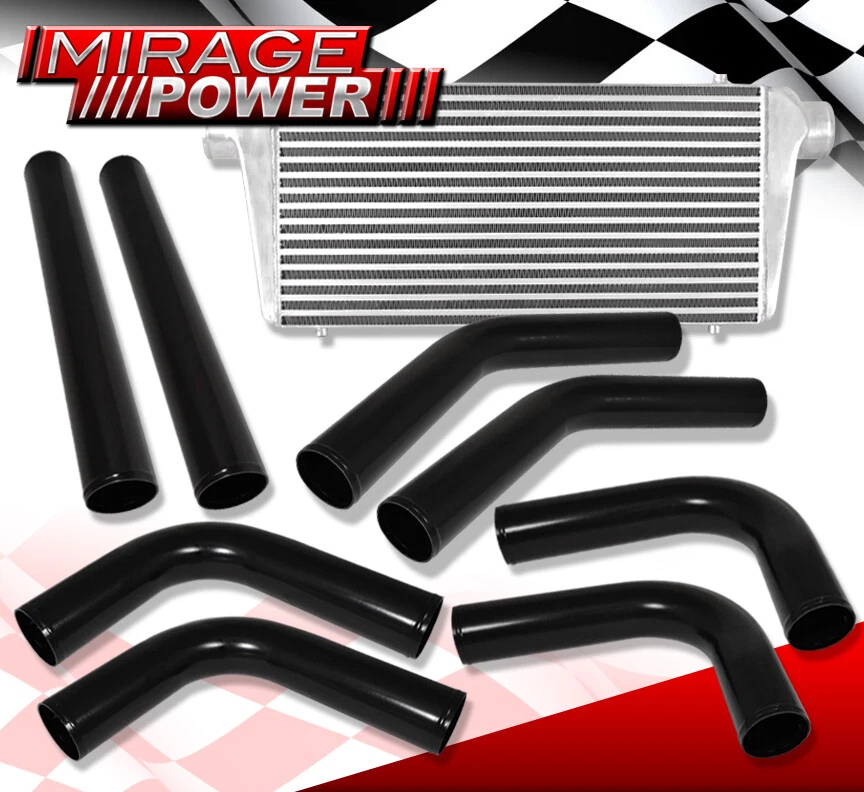 31" X 11.5 "X 3"Aluminum Intercooler + 3.0" Diy Piping Kit + Couplers Jdm - Изображение 2 из 4