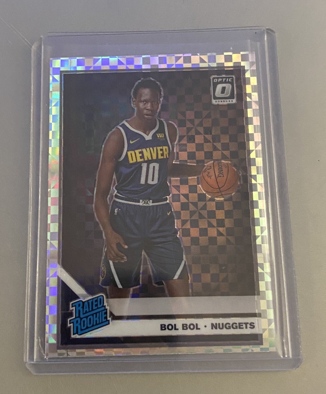 Bol Bol 2019-20 Optic CHECKERBOARD PRIZM SP Rookie RC #162 RARE LOOK!!